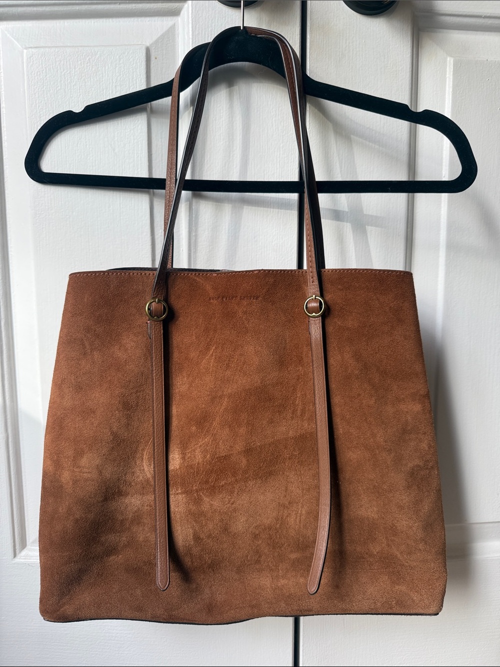Polo Ralph Lauren Suede Tote Bag, LIKE NEW